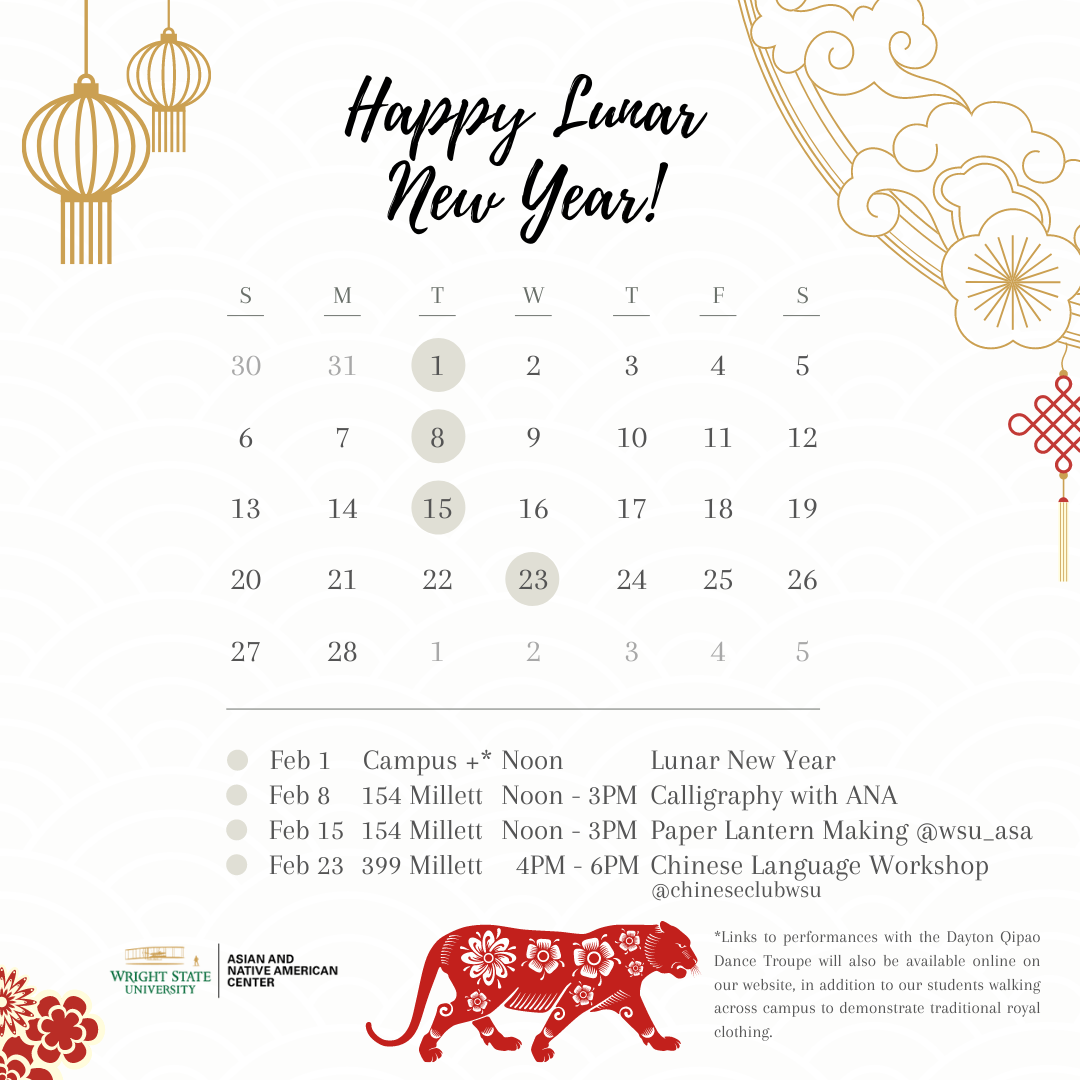 Lunar New Year with the ANA Center! | Wright State University